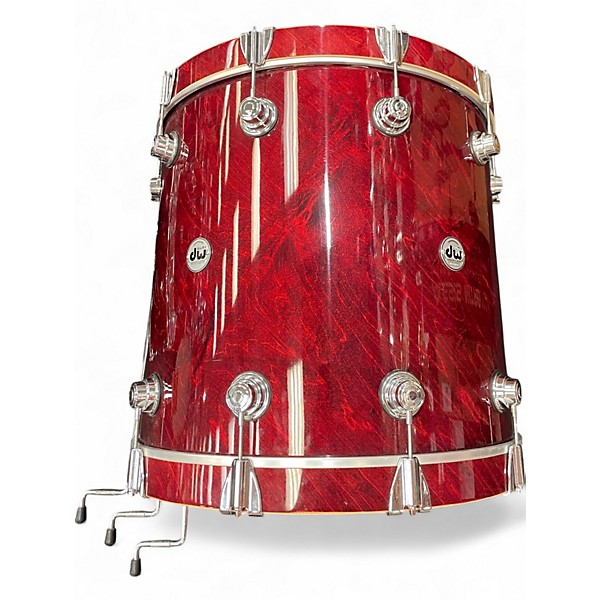 Used DW 3 Piece Collector's Series Oxblood laquer  Drum Kit