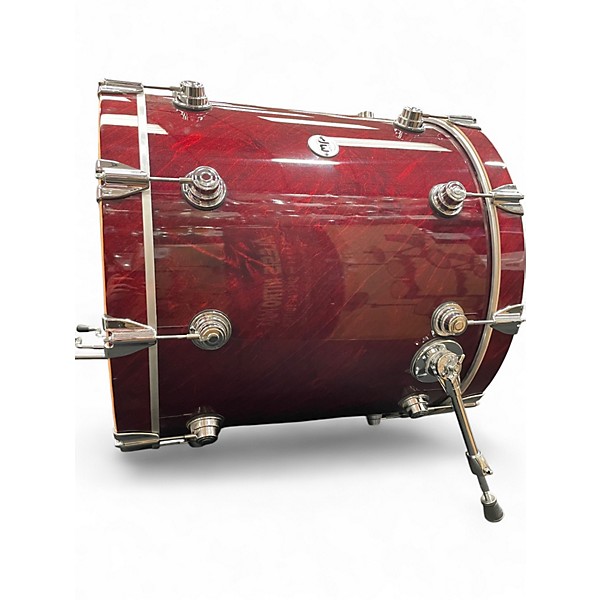 Used DW 3 Piece Collector's Series Oxblood laquer  Drum Kit