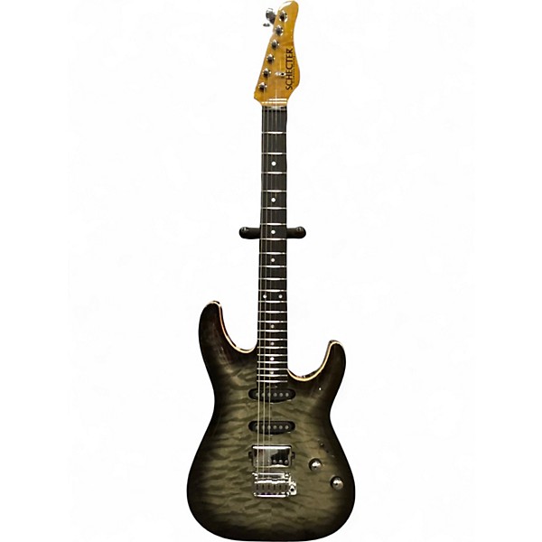 Used 2022 Schecter Guitar Research california classic black burst Solid Body Electric Guitar