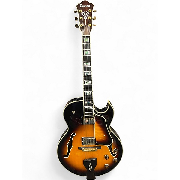 Used Ibanez LGB30 George Benson Signature sunburst Hollow Body Electric Guitar