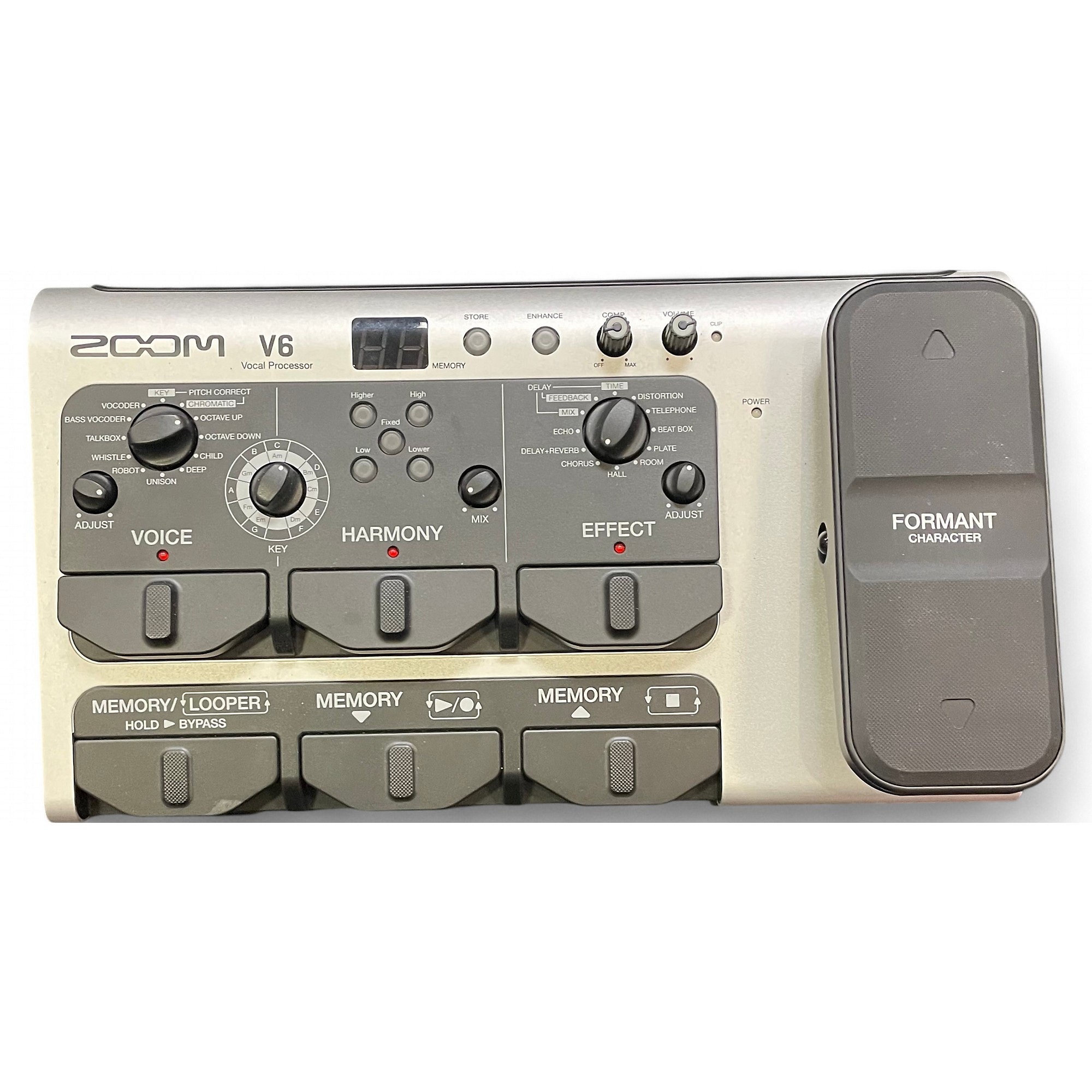 Amazon.com: Zoom V6-SP Vocal Processor, Vocal Effects Pedal