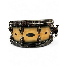 Used Orange County Drum & Percussion 5.5X14 MAPLE SNARE NATURAL BLACK BURST Drum
