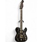 Used Trussart Pinstriped Steelcaster Black Hollow Body Electric Guitar thumbnail