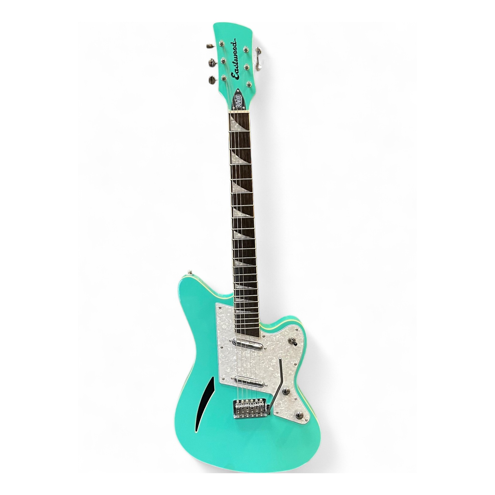 Used Eastwood SURFCASTER Surf Green Hollow Body Electric Guitar
