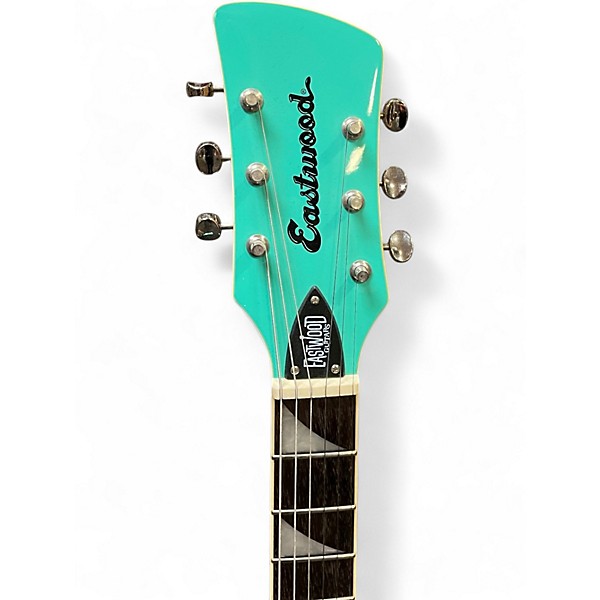 Used Eastwood SURFCASTER Surf Green Hollow Body Electric Guitar