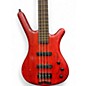 Used Warwick Pro Series Standard Corvette 4 String SATIN TRANS RED Electric Bass Guitar