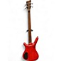 Used Warwick Pro Series Standard Corvette 4 String SATIN TRANS RED Electric Bass Guitar