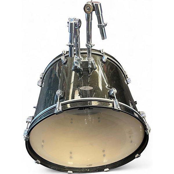 Used SPL 5 Piece UNITY II Metallic Silver Drum Kit