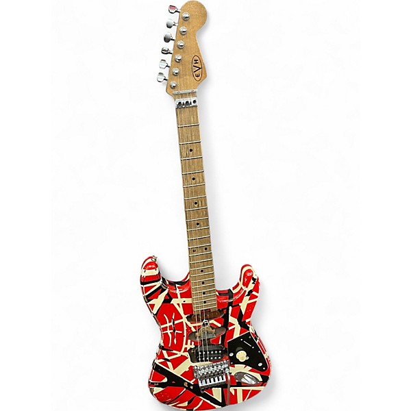 Used EVH Striped Series Frankie MULTI Solid Body Electric Guitar