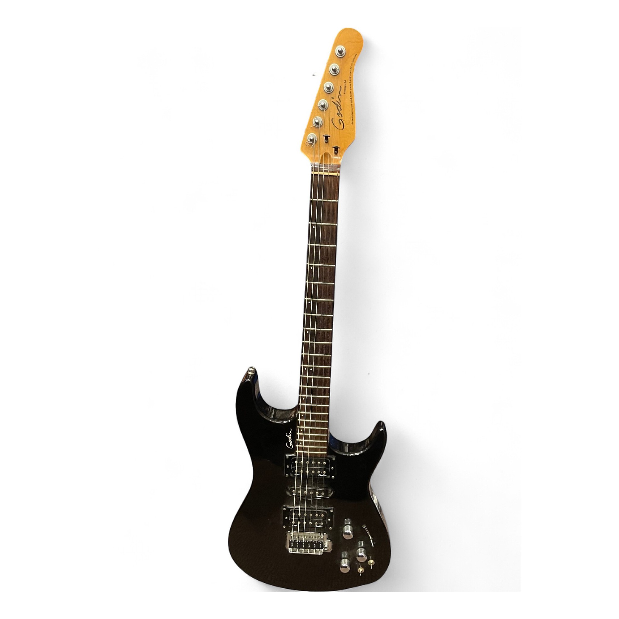 Used Godin FREEWAY SA Black Solid Body Electric Guitar Black