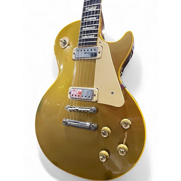 Vintage 1974 Gibson Les Paul Deluxe Gold Top Solid Body Electric Guitar