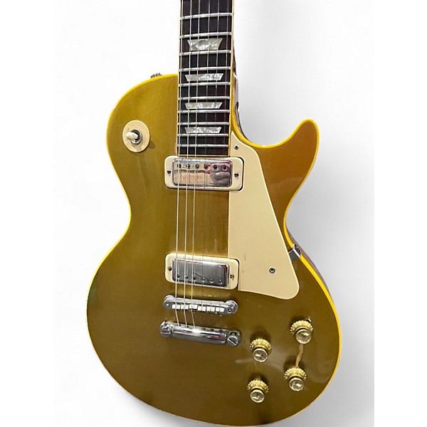 Vintage 1974 Gibson Les Paul Deluxe Gold Top Solid Body Electric Guitar