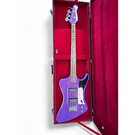 Used HardLuck Kings Spider Purple Electric Bass Guitar