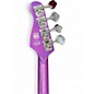 Used HardLuck Kings Spider Purple Electric Bass Guitar