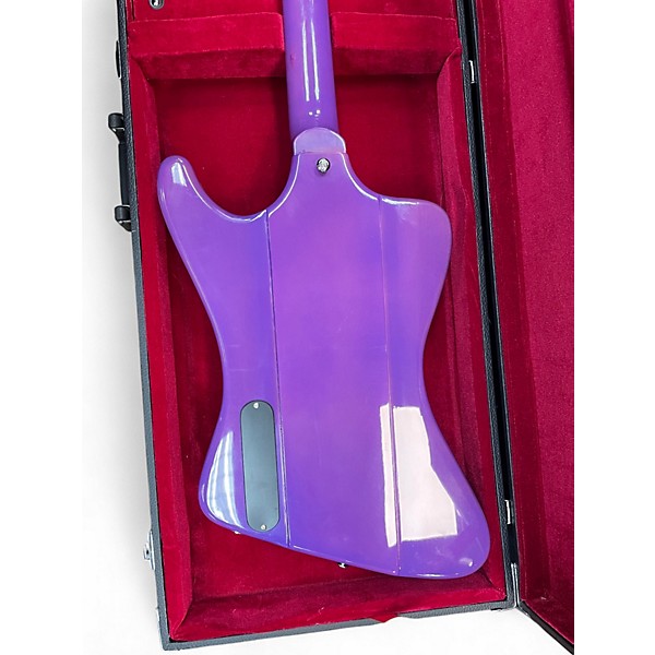 Used HardLuck Kings Spider Purple Electric Bass Guitar