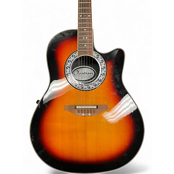 Used Ovation 1771VL-1GC 2 Tone Sunburst Acoustic Guitar