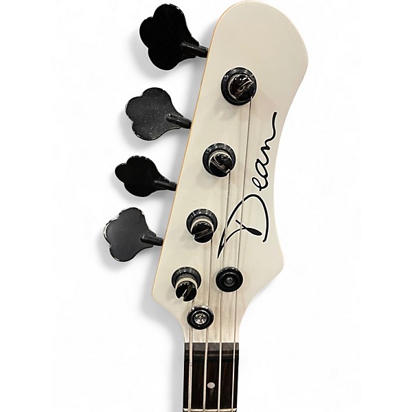 Used Dean Hillsboro Select SATIN WHITE Electric Bass Guitar