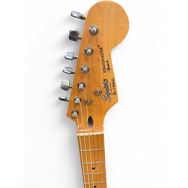 Used Squier stratocaster Antique White Solid Body Electric Guitar