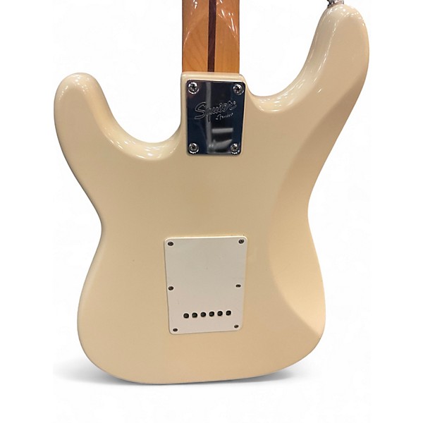 Used Squier stratocaster Antique White Solid Body Electric Guitar