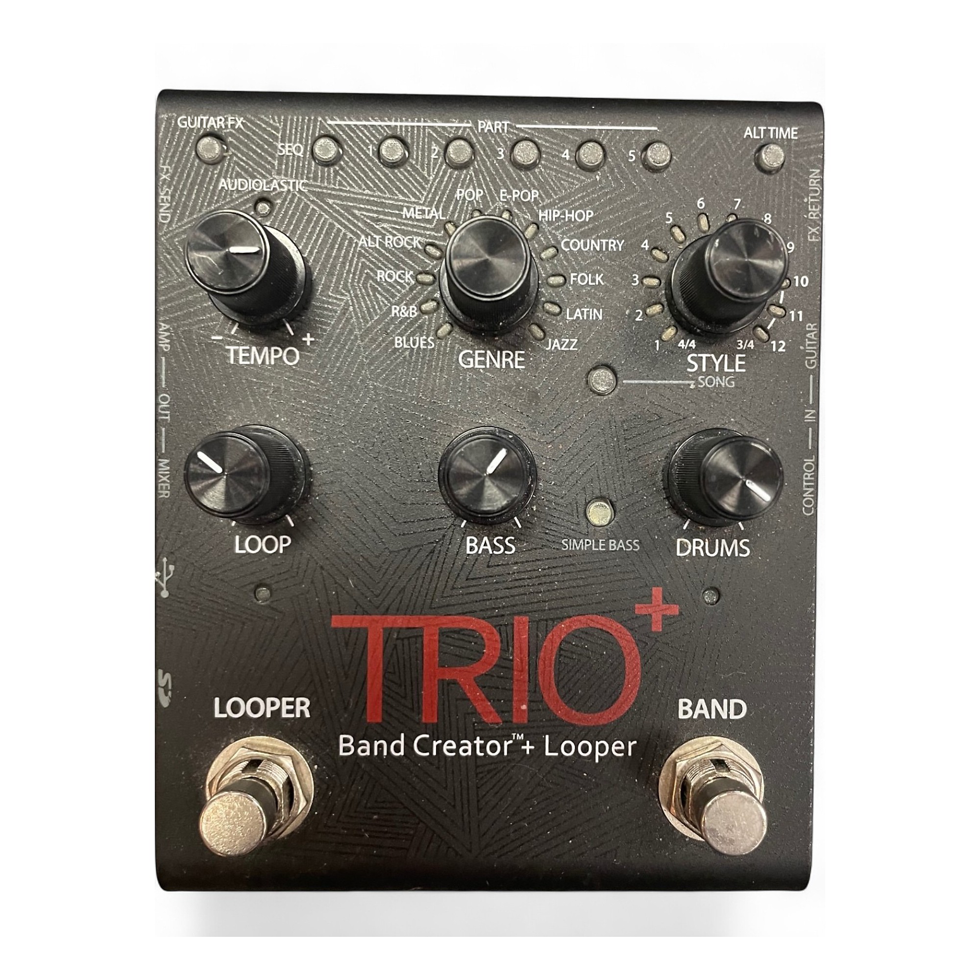 ギター DigiTech TRIO+ DigiTech TRIO+ Band Creator + Looper Guitar Effects Pedal