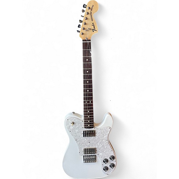 Used Fender Chris Shiflett Telecaster Deluxe Olympic White Solid Body Electric Guitar