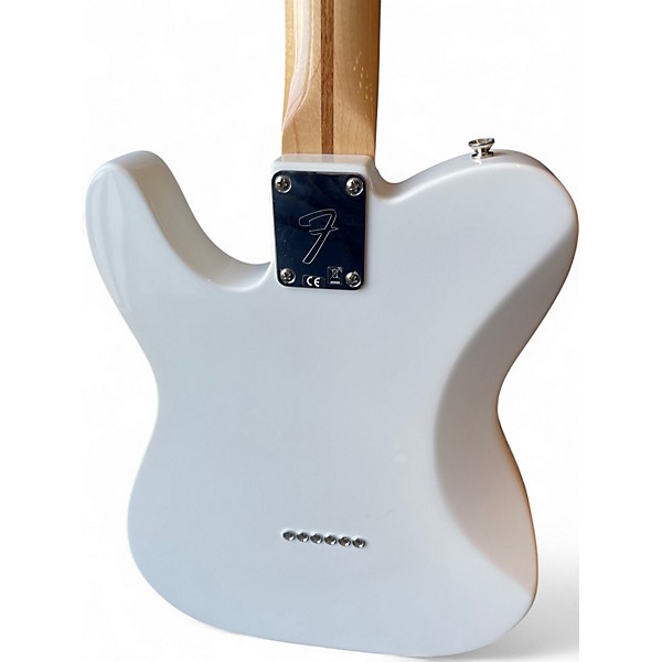 Used Fender Chris Shiflett Telecaster Deluxe Olympic White Solid Body Electric Guitar