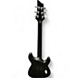 Used Schecter Guitar Research Damien Platinum 6 Floyd Rose Left Handed Sustainiac Satin Black Solid Body Electric Guitar