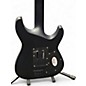 Used Schecter Guitar Research Damien Platinum 6 Floyd Rose Left Handed Sustainiac Satin Black Solid Body Electric Guitar
