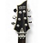 Used Schecter Guitar Research Damien Platinum 6 Floyd Rose Left Handed Sustainiac Satin Black Solid Body Electric Guitar