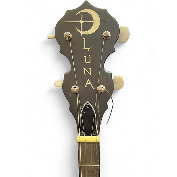 Used Luna 5 string celtic Tobacco Banjo