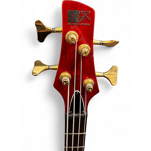 Vintage 1993 Ibanez SR890 Cherry Electric Bass Guitar