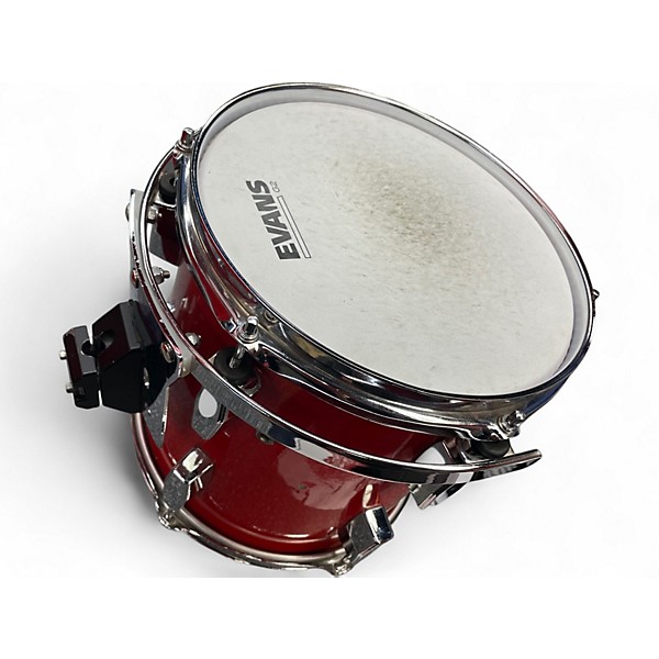 Vintage 1980s Tempus 5 Piece 5 Piece Carbon Fiber Kit Candy Apple Red Drum Kit