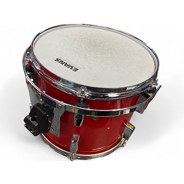 Vintage 1980s Tempus 5 Piece 5 Piece Carbon Fiber Kit Candy Apple Red Drum Kit