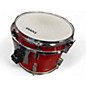 Vintage 1980s Tempus 5 Piece 5 Piece Carbon Fiber Kit Candy Apple Red Drum Kit