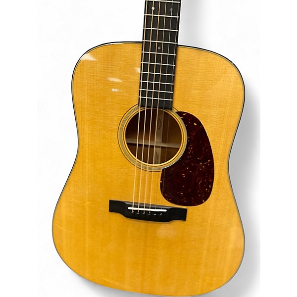 Used Martin D18 Natural Acoustic Guitar Natural | Guitar Center