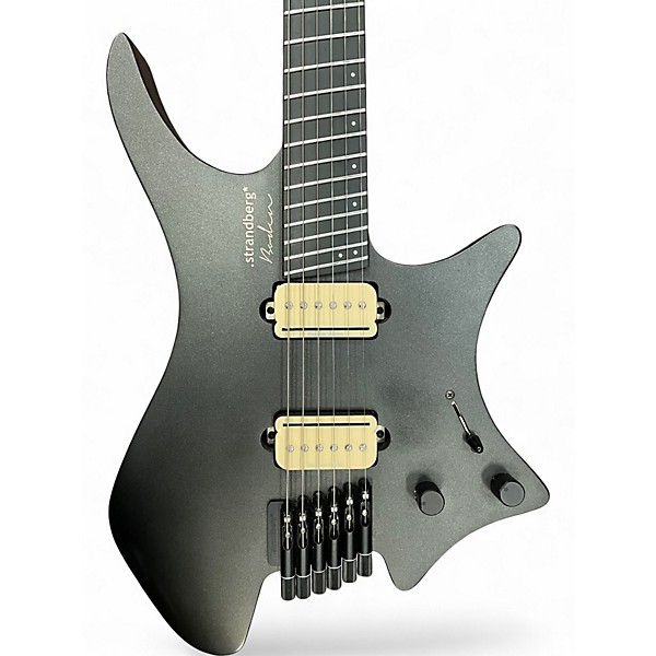 Used 2021 strandberg Boden Metal 6 Black Solid Body Electric Guitar