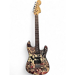 Used Squier OBEY STRATOCASTER Custom Graphic Solid Body Electric Guitar