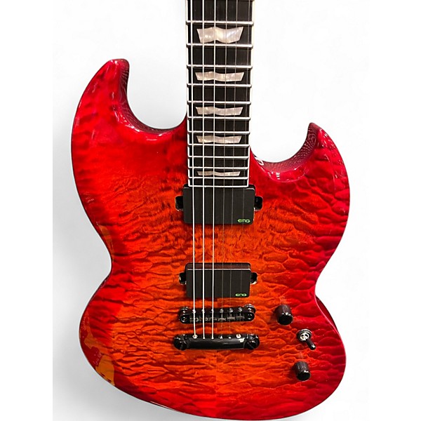 Used ESP LTD Viper 1000 Deluxe Cherry Sunburst Solid Body Electric Guitar