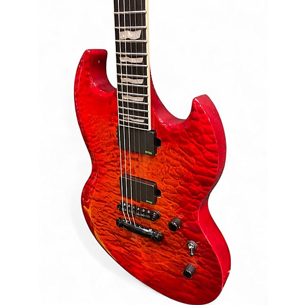 Used ESP LTD Viper 1000 Deluxe Cherry Sunburst Solid Body Electric Guitar