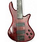 Used Schecter Guitar Research Stiletto Custom 5 String Black Cherry Electric Bass Guitar