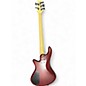 Used Schecter Guitar Research Stiletto Custom 5 String Black Cherry Electric Bass Guitar