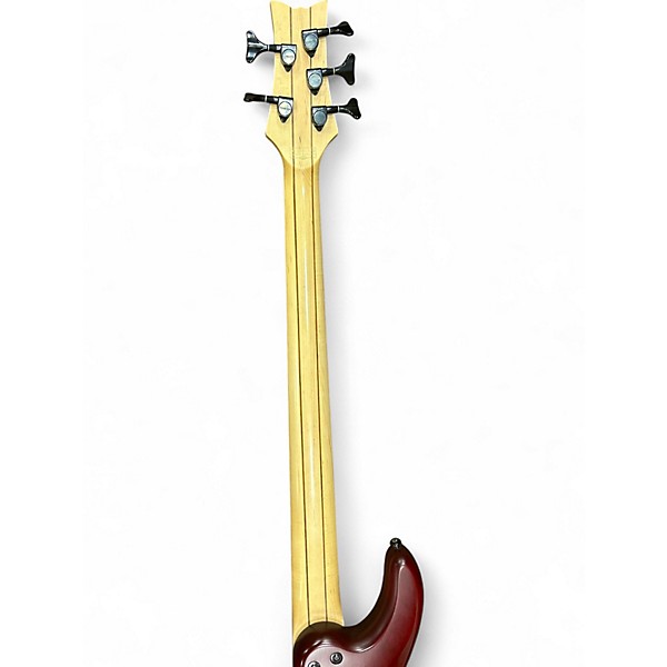 Used Schecter Guitar Research Stiletto Custom 5 String Black Cherry Electric Bass Guitar