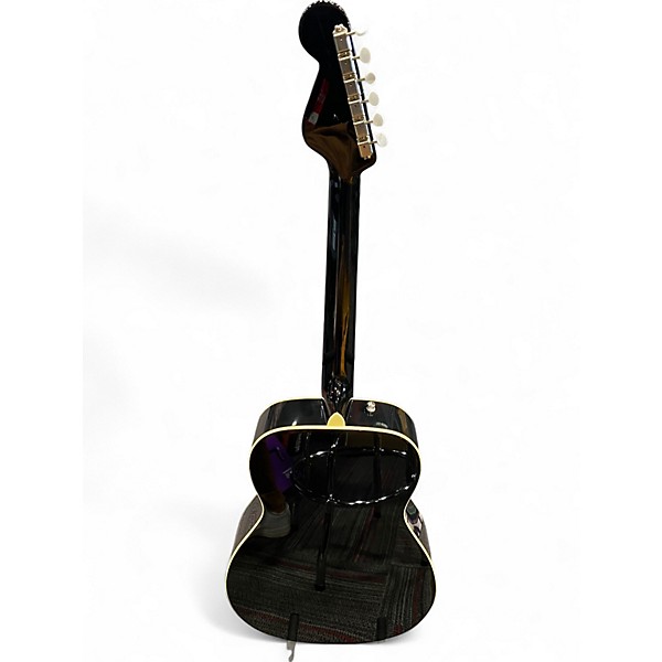 Used Fender Malibu Vintage Black and Gold Acoustic Guitar