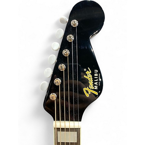 Used Fender Malibu Vintage Black and Gold Acoustic Guitar