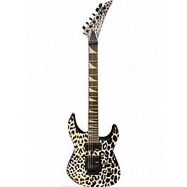 Used Jackson SLX DX Leopard Black and Yellow Solid Body Electric Guitar
