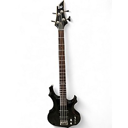 Used ESP LTD F154DX Trans Black Electric Bass Guitar