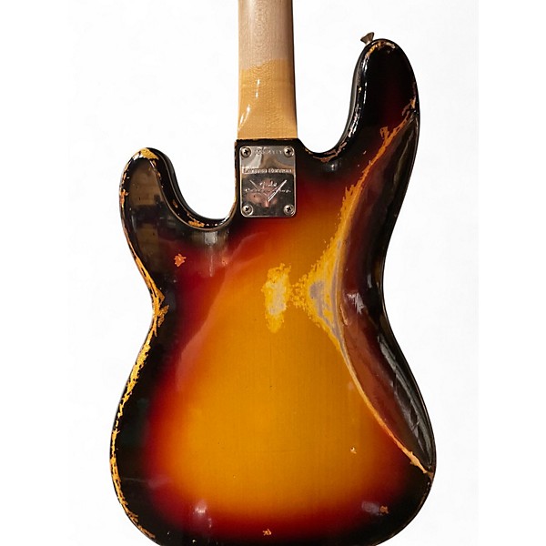 Used Fender Custom Shop Limited P Jazz Journeyman 3 Tone Sunburst Electric Bass Guitar