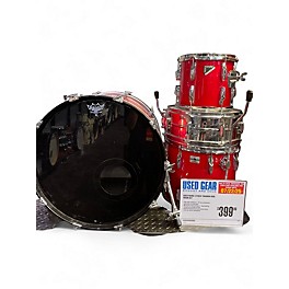 Used Remo 4 Piece TRIUMPH RED Drum Kit