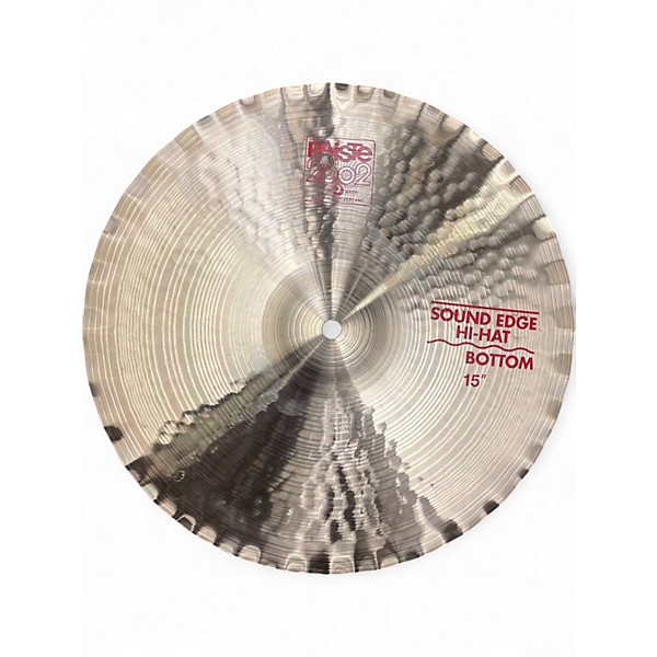 Used Paiste 15in 2002 Sound Edge Hi Hat Pair Cymbal