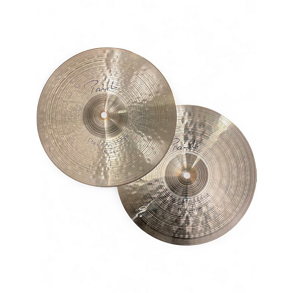 Used Paiste 13in Signature Dark Crisp Hi Hat Pair Cymbal